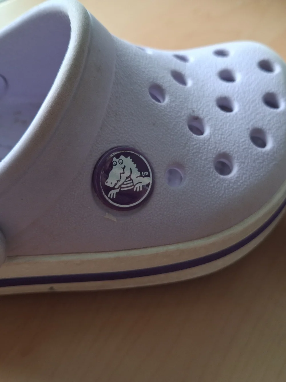 CROCS Kids Lavender Comfort Clogs with Heel Strap